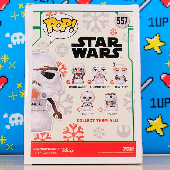 Funko PoP Star Wars Stormtrooper #557 Christmas Collectible Vinyl + Protector - Picture 4 of 9
